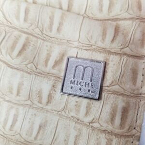 Miche ivory bag cover. Faux Alligator Texture
